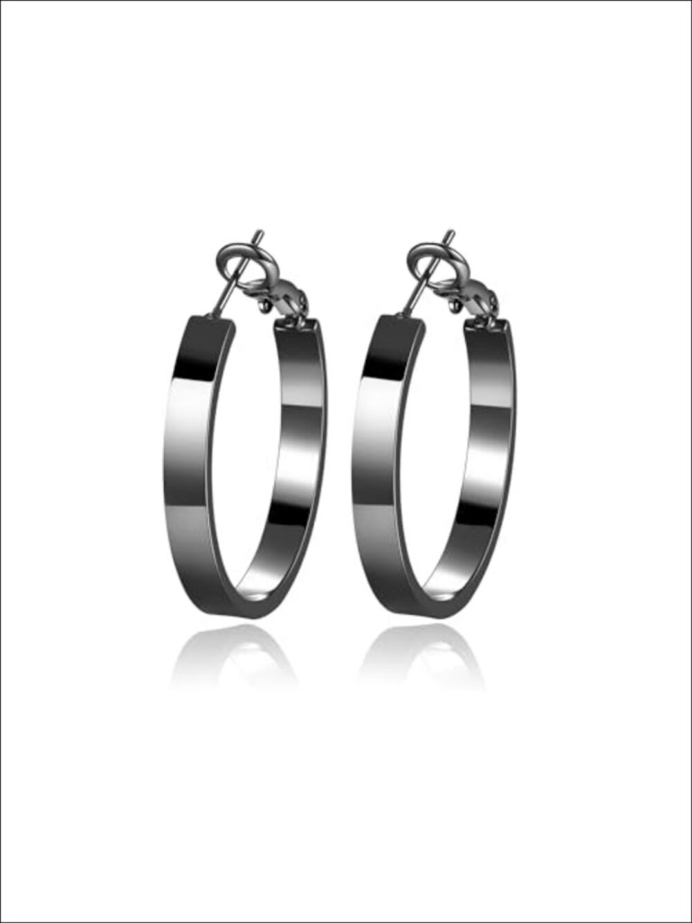 Lightweight Sterling Silver Hoop Earrings 14K Gold Plated Hypoallergenic